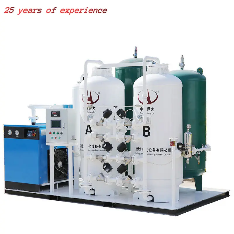 गैस जनरेटर उपकरण फैक्टरी संयंत्र उत्पादन संयंत्र मूल्य के लिए औद्योगिक पोर्टेबल पीएसए ऑक्सीजन भरने की मशीन O2 जनरेटर