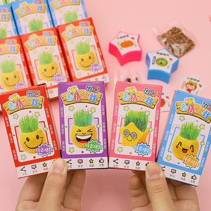 Muñeca de hierba de dibujos animados creativa, planta en maceta, juguete para niños, regalo para niños, decoración de plástico con forma de estrella - Product Image 2