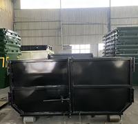 Conteneur à déchets à crochet de grande capacité pour camion benne, en acier Q235, pour collecte des déchets, fourni directement par l'usine