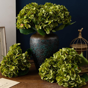 Flores Artificiales de Hortensia de Seda Grandes y Realistas para Decoración de Bodas, Hogar, Sala de Estar, Centro de Mesa, Fiestas y Celebraciones, <span class=keywords><strong>China</strong></span> - Product Image 1