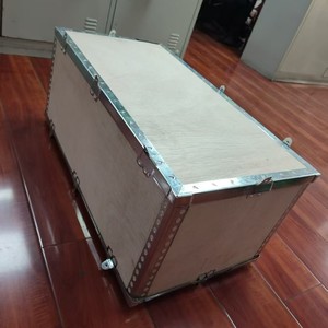 Caisse en bois Uzu 1000x1000mm en contreplaqué avec bordure en acier, sans fumigation, qualité export, entrée quatre voies, modèle fermé CP1111 - Product Image 5