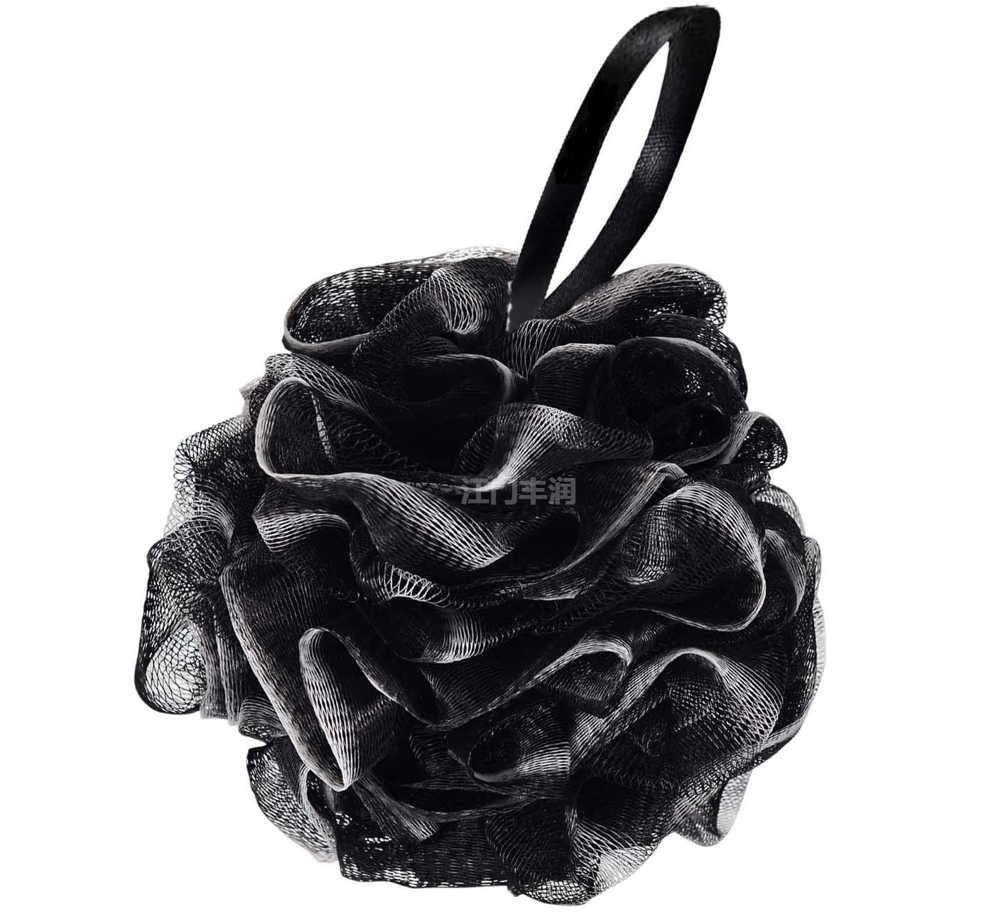 Горячая Распродажа, черная сетчатая душевая губка с пуфером, бамбуковый уголь, губка для ванны для отшелушивания тела