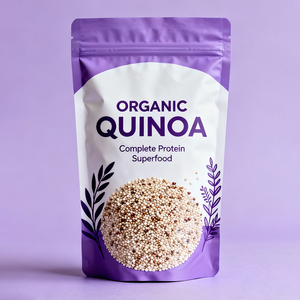Sacchetto Stand-up Personalizzato per Semi di Chia Biologici, Alimento Proteico Completo, Confezione in Plastica Mylar - Product Image 1