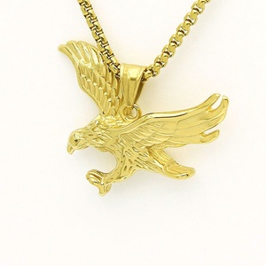 Pendentif Aigle Volant en Acier Inoxydable Plaqué Personnalisé Style Punk pour Enfants - Product Image 2