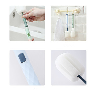 <span class=keywords><strong>Brosse</strong></span> à biberon rotative en silicone à 360 degrés pour nettoyer le biberon - Product Image 4