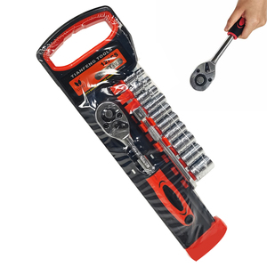 Kit de clés à douille 1/4 "jeu de douilles d'entraînement clé à cliquet à dégagement rapide 2 voies et barre d'extension douilles CR-V - Product Image 2
