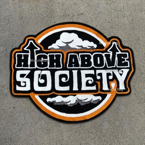 Tappeto rotondo antiscivolo con Design per la casa Tappeto <span class=keywords><strong>da</strong></span> soggiorno con ciuffo a mano colorato e personalizzato tappeto con marchio arrotondato personalizzato - Product Image 2