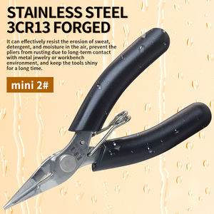 Kit de pinces à bijoux miniatures portables en acier au manganèse, coupe-fils diagonaux pour la réparation de bijoux et la modélisation - Product Image 6