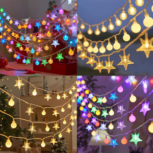 Navidad Balls LED String Fairy Garland Christmas Decorations Outdoor Wedding Party Garden Decor Holiday Light USB/<b>Battery</b> - Product Image 2
