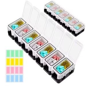 Red Pill Crusher Grinder Storage Compartment Best for Vitamins Tablets Easy to Use in Home Hospital Nursing House - Product Image 3