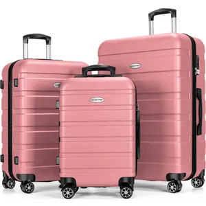 OEM ODM Hersteller Custom Logo PC ABS PP Material Hard Trolley Reise Reiß verschluss Koffer Sets Gepäck mit Tsa Locks