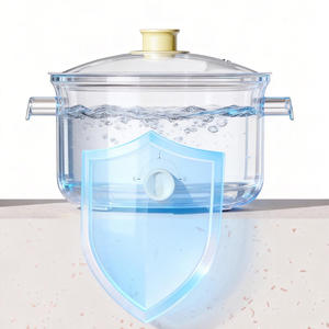 Casserole électrique pour 2 à 4 personnes, poêle à frire, cuiseur à ramen électrique avec revêtement céramique antiadhésif de qualité alimentaire saine - Product Image 5