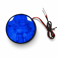 Sistem Alarm Lampu Strobo DC12V 120mA Sensor Gerak Berkabel dengan Sirene Lampu Peringatan LED Beacon
