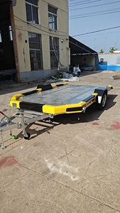 Semirremolque de aleación de aluminio de cama baja de 1001-1500kg Ozmatix de un solo <span class=keywords><strong>eje</strong></span> usado - Product Image 5