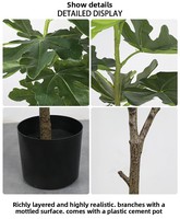 Künstlicher Feigenbaum im Topf, Bodendekoration für Wohnzimmer, Büro, Einkaufszentrum, Luxus-Landschaftsgestaltung, Hochzeit, Ostern, Erntedankfest, Blumendekoration