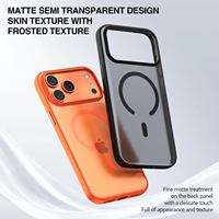 Coque de protection magnétique pour iPhone 18 Pro Max, finition mate effet toucher, boutons métalliques découpés, anti-traces de doigts, résistante aux chutes