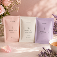 Sachets de thé laminés de qualité alimentaire avec logo personnalisé, emballage thermoscellable, sachets de thé miniatures, sachets de café