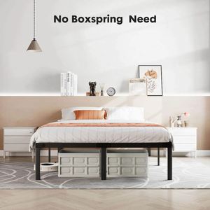 WEKIS Hot Selling Foldable Queen Size Black Smart Soft Mattress Support Japanese Design Metal <b>Platform</b> <b>Bed</b> <b>Frame</b> - Product Image 3