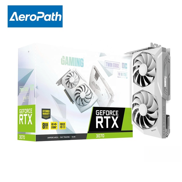 ZOTAC GAMING GeForce RTX 3070 8GB Twin OC White Edition LHR ZT-A30700J-10PLHR GDDR6X 384-Bit 1755MHz PCI Express Desktop New