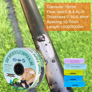 Cinta de Goteo de 16mm para Sistema de <span class=keywords><strong>Riego</strong></span> por Goteo, Cinta de Goteo Agrícola para Fertilizantes, Cinta de Goteo Plana con Emisor - Product Image 6