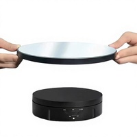 Nouveau support de présentation rotatif électrique 2-en-1 en PVC rechargeable à 360 degrés pour photographie, motorisé, compatible 15cm/22cm