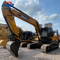 Excavatrice Sany Sy215c chinoise à haut rendement énergétique, performances stables, châssis durable, pour la construction routière et l'excavation de terrains