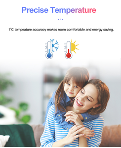 Thermostat FCU HL8036FCV2 - Écran tactile LCD AC-RS-485 avec rétroéclairage, ventilateur 3 vitesses marche/arrêt HL8036FCV2 Thermostat FCU HL8036FCV2 - Product Image 4