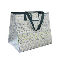 Tapis de pique-nique pliable d'extérieur avec sac de transport, imperméable et résistant à l'humidité, imprimé géométrique bohème, couverture de plage et de camping, rangement portable et pratique