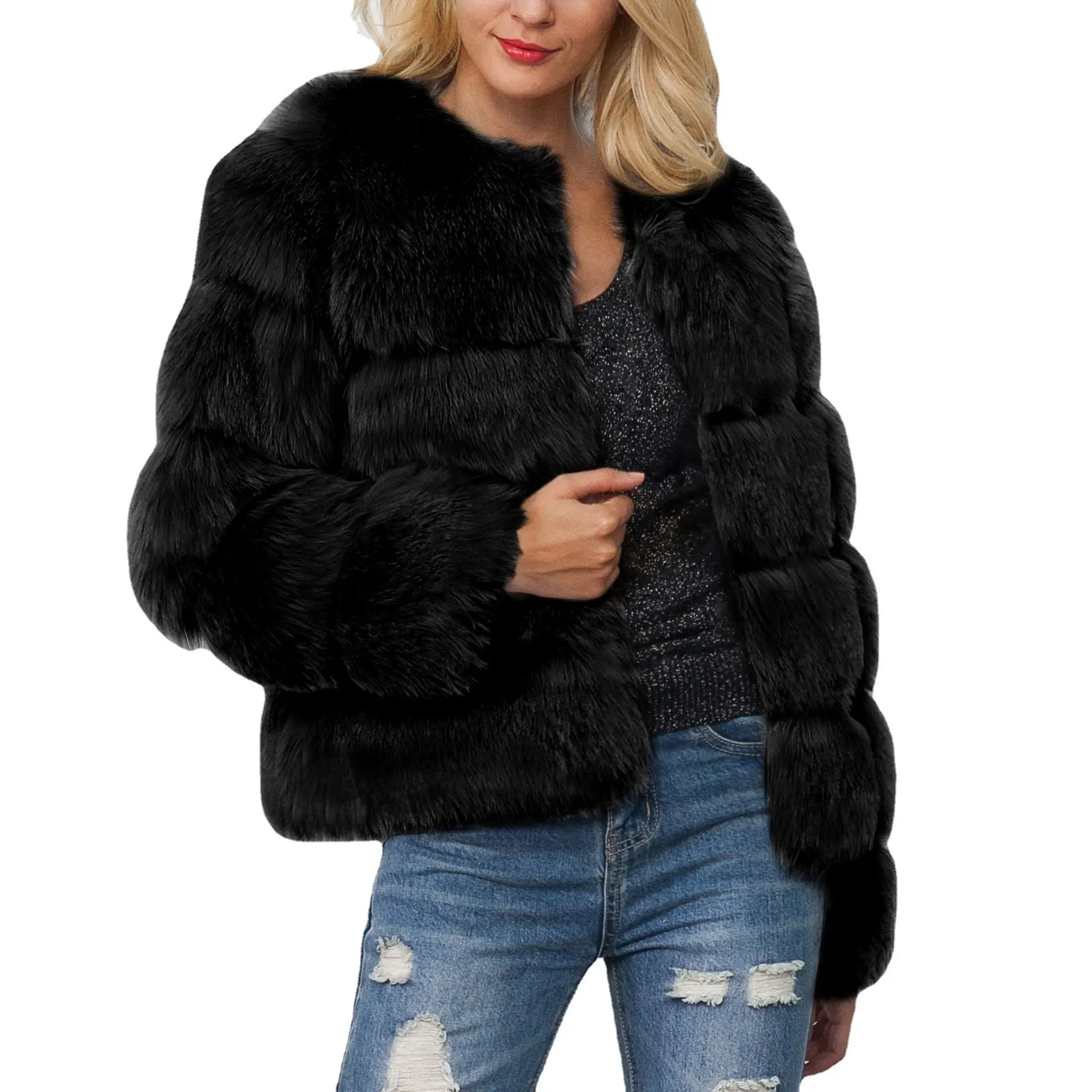 Kırpılmış kış ceket ceket kadınlar için gerçek tilki kürk ceket Hood ile moda kısa stil tilki kürk ceket bayan için