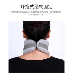 Soporte para el cuello, collarín de esponja transpirable ajustable para alivio de la columna cervical, tamaño unisex SML - Product Image 3