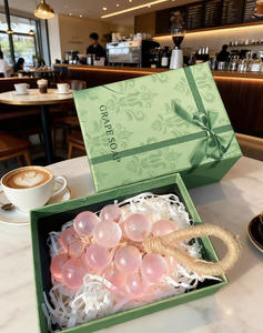 Stokta/fabrika doğrudan/OEM el yapımı gliserin kristal üzüm kalıp sabun katı hindistan cevizi ve zeytinyağı nemlendirici cilt bakımı sabun Savon - Product Image 5