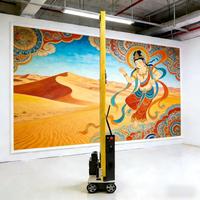 Nueva Impresora de Pared Automática con IA 4K 2026, Plegable, de Alta Velocidad, I3200/DX7, 2 Cabezales, Impresora Vertical de Inyección de Tinta UV para Murales 3D y Publicidad