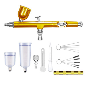 Pistolet de pulvérisation artistique réglable à double action, alimentation par gravité, 10 cc, avec outils de nettoyage, pour la retouche et la coloration artisanale - Product Image 4