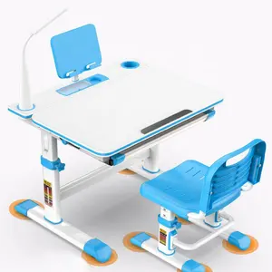 多機能人間工学に基づいた子供用家具セットマニュアル-傾斜可能なデスクトップを備えたリフティングキッズスタディデスク
