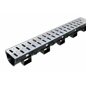 <span class=keywords><strong>Caniveau</strong></span> de drainage linéaire moderne en U pour salle de bain et jardin, gouttière de drainage des eaux pluviales pour hôtels, en plastique, matériaux de construction - Product Image 6