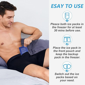 Прямые поставки с завода: индивидуальные мягкие комфортные гелевые вкладыши для нижнего белья с эффектом горячего/холодного компресса для облегчения боли после вазэктомии и поддержки яичек - Product Image 6