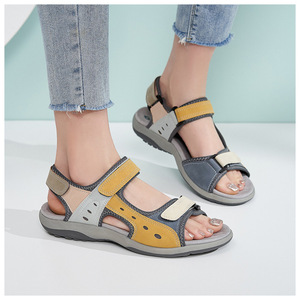 Роскошные женские летние удобные легкие Нескользящие повседневные пляжные сандалии на толстой подошве модная женская обувь - Product Image 4