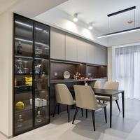 Banquette modulaire intelligente personnalisable avec coussins rembourrés pour l'accueil des invités