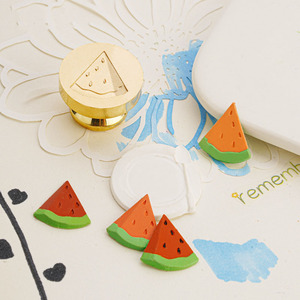 Prix usine 3D Mini série de fruits plaque fraise <span class=keywords><strong>avocat</strong></span> cire sceau tête de timbre - Product Image 3