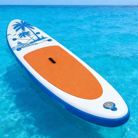 Planche à pagaie gonflable Stable Ride avec technologie Drop Stitch, design large et stable, idéale pour les débutants et les sports nautiques en famille