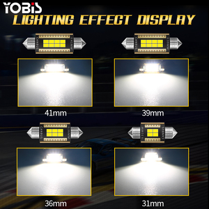 Ampoule LED YOBIS Super Bright C5W 6000K Blanc 31mm 36mm 39mm 41mm Festoon LED pour éclairage intérieur, lampe de lecture, éclairage de plaque <span class=keywords><strong>d</strong></span>'<span class=keywords><strong>immatriculation</strong></span> - Product Image 5