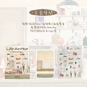 2 <b>Sheets</b> Per Pack Self-adhesive Printed Paper Scenery <b>Stickers</b> Die-Cut Gloss Varnishing for Holiday Decoration DIY Journal - Product Image 6