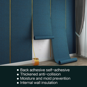 Hình nền tự dính cuộn bọt 3D hình nền trang trí phòng khách sxp không dệt có thể tháo rời hình nền - Product Image 3