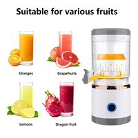60W Elektrische Citruspers Enkelkops Extractor Stille Motor Anti-lek Tuit Accu-aangedreven Kunststof Behuizing USB Oplaadbaar