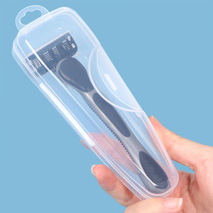SUNSHING Manual Razor Travel Case Shaving Tool Storage Box Plastic Shaver Razor Protector Container Portable Razor Holder Case - Product Image 2