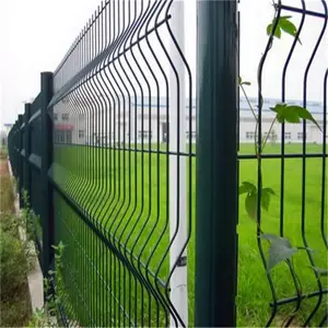 3D CURVED WELDED MESH FENCE PANEL TRIANGLE WELDED FENCE 3D CURVED GARDEN FENCE
