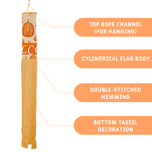 Customthe Feast of Thanksgiving Day Windsock Decor WindSock Digital Printed Flying Wind Socks for Yard <b>Garden</b> Porch - Product Image 2