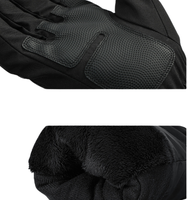 Gants épais doublés imperméables et chauds, résistants au froid, pour hommes, femmes, ski, coupe-vent, moto
