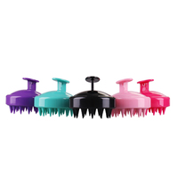 En gros 5 Pack Peigne À Cheveux Femmes En Silicone Souple Démêlant Brosse À Cheveux et Peigne à Picots En Silicone