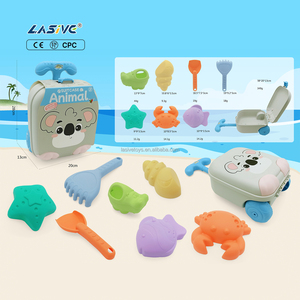 LASIVE TOYS Jouets de plage en plastique durables pour enfants, ensembles de voitures de jeu pour la construction de châteaux de <span class=keywords><strong>sable</strong></span> en plein air - Product Image 4